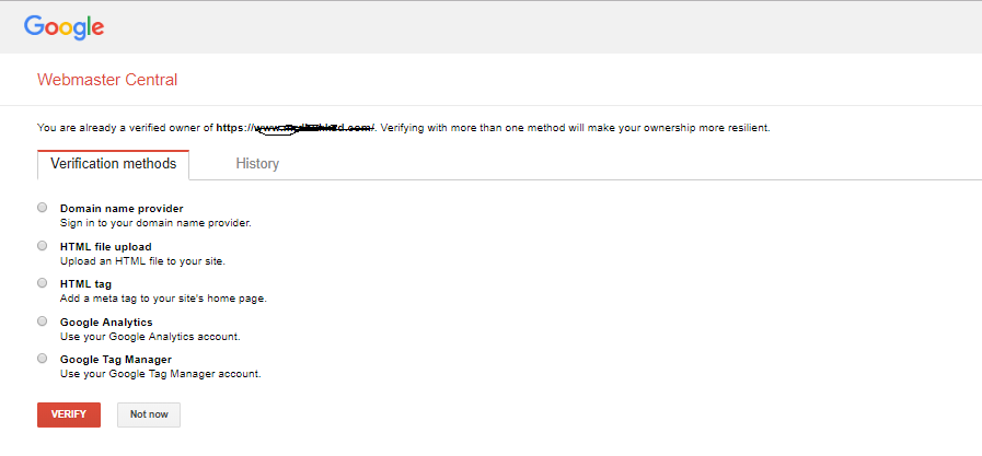 Google Site Verification Code