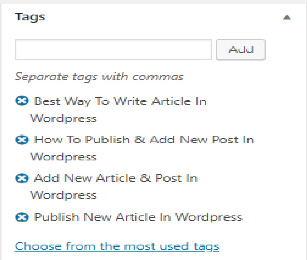 Tags In WordPress